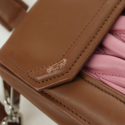 Miu Miu Convertible Top Handle Satchel Matelasse Leather, Pink, Leather, Handbag