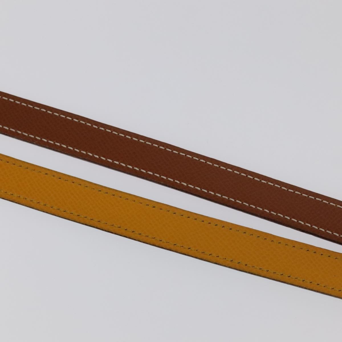 Hermes Double Hole Buckle Belt Metal and Leather, Multicolour, Leather, Belt