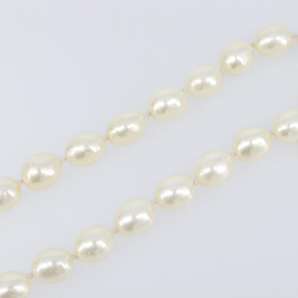 Chanel CC Pearl Metal and Pearls, White, Pearl, Necklace