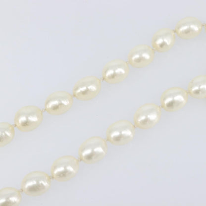 Chanel CC Pearl Metal and Pearls, White, Pearl, Necklace