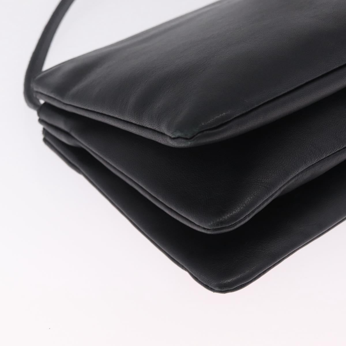 Celine Trio Leather, Black, Leather, Crossbody Bag