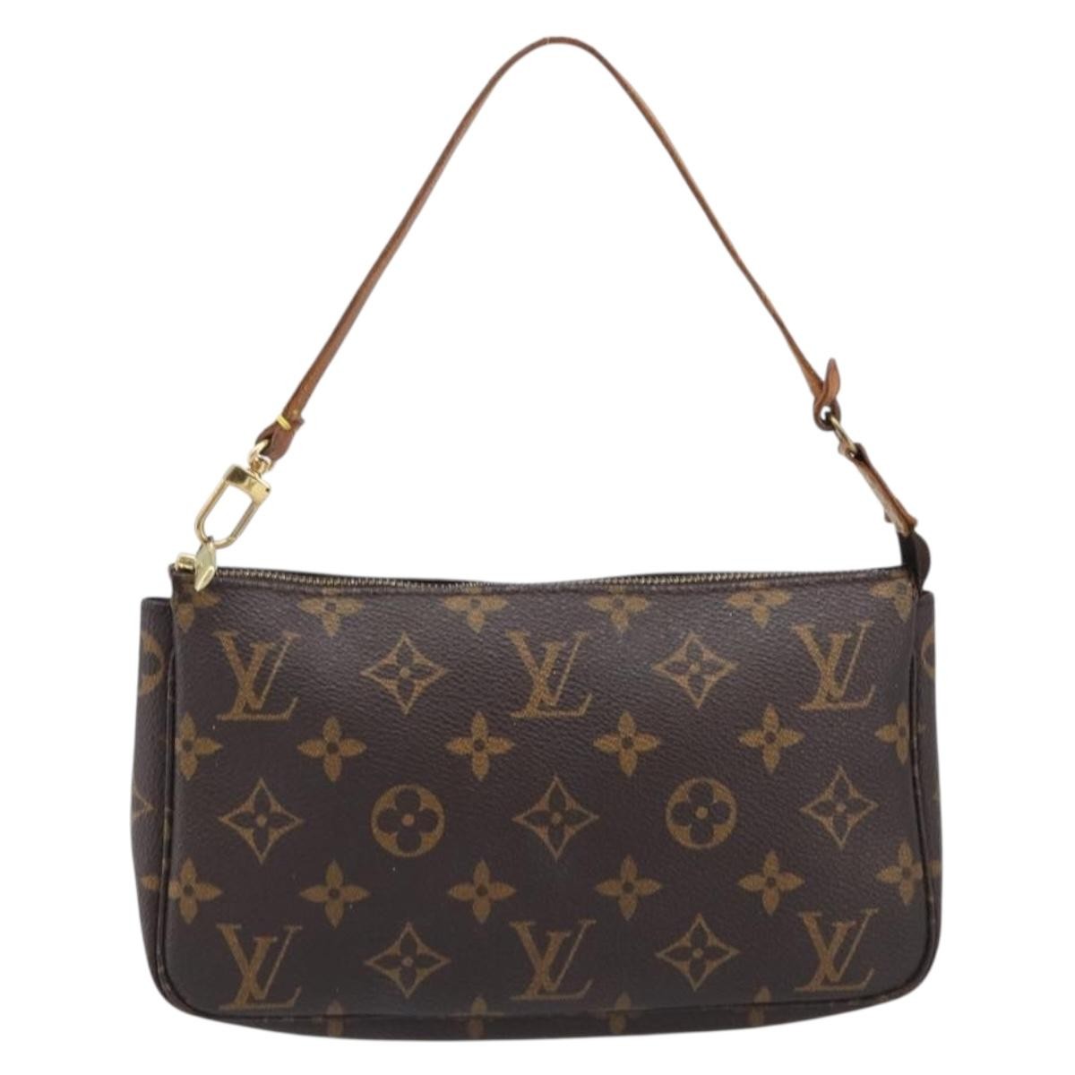Louis Vuitton Pochette Accessoires NM Monogram Canvas, Brown, Canvas, Clutch