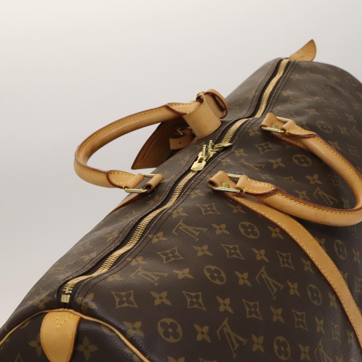Louis Vuitton Keepall Bag Monogram Canvas, BROWN, CANVAS, Travel bag