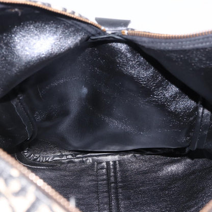 Christian Dior Convertible Boston Oblique Canvas, Black, Canvas, Travel Bag