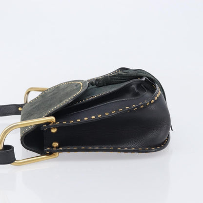 Chloe Hudson Studded Leather, Black, Leather, Handbag