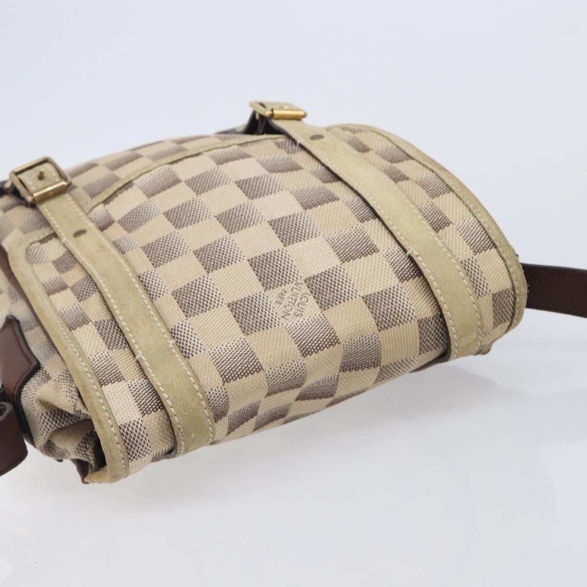 Louis Vuitton Trotteur Damier Lune, White, Canvas, Handbag