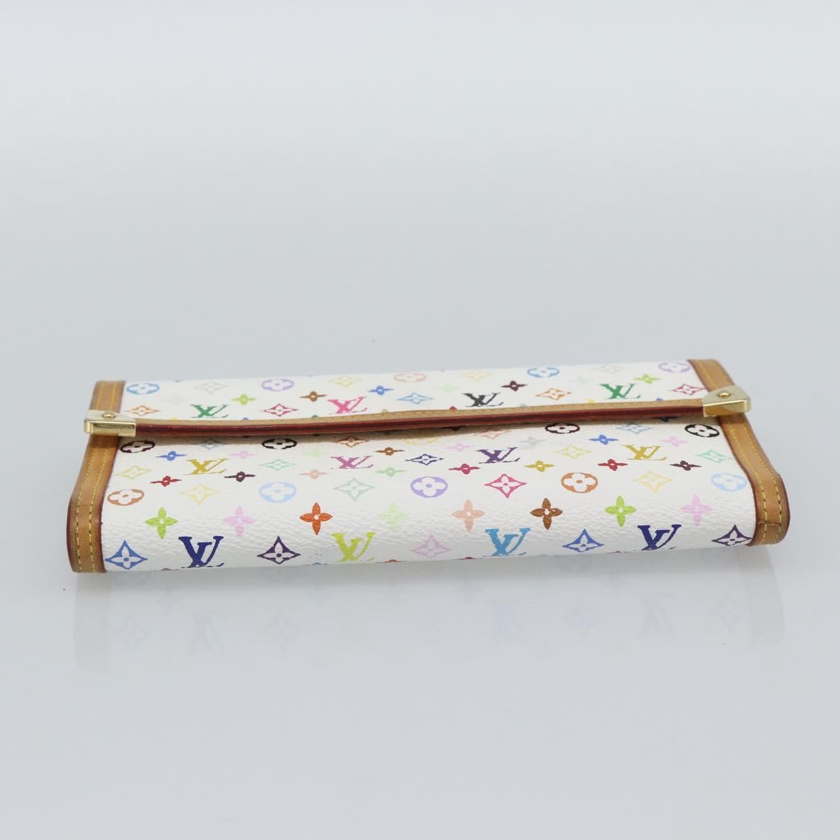 Louis Vuitton Porte Tresor International Monogram Multicolor, White, Canvas, Wallet