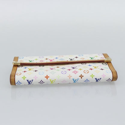 Louis Vuitton Porte Tresor International Monogram Multicolor, White, Canvas, Wallet