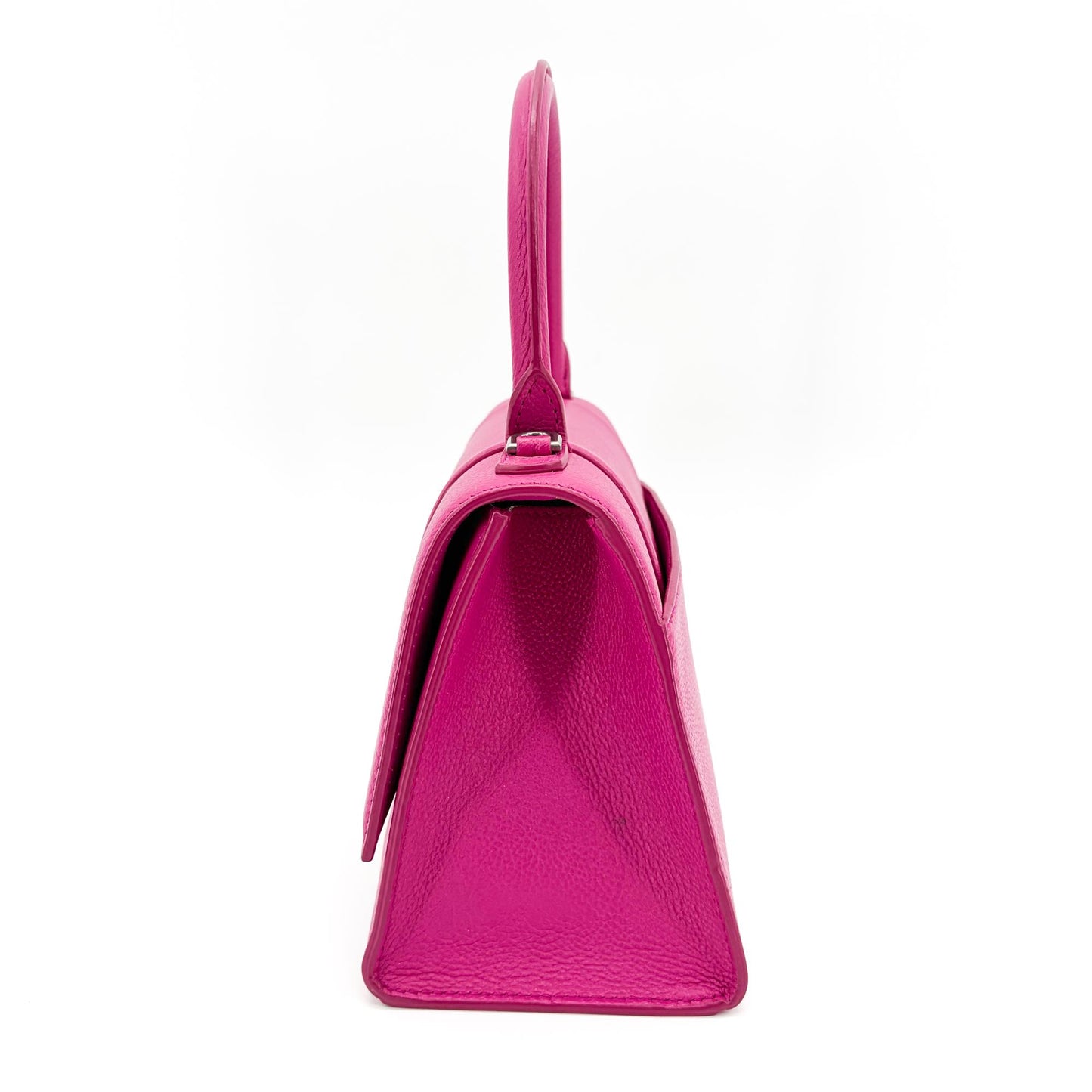 Balenciaga Hourglass Top Handle Leather with Crystals, Pink, Leather, Handbag
