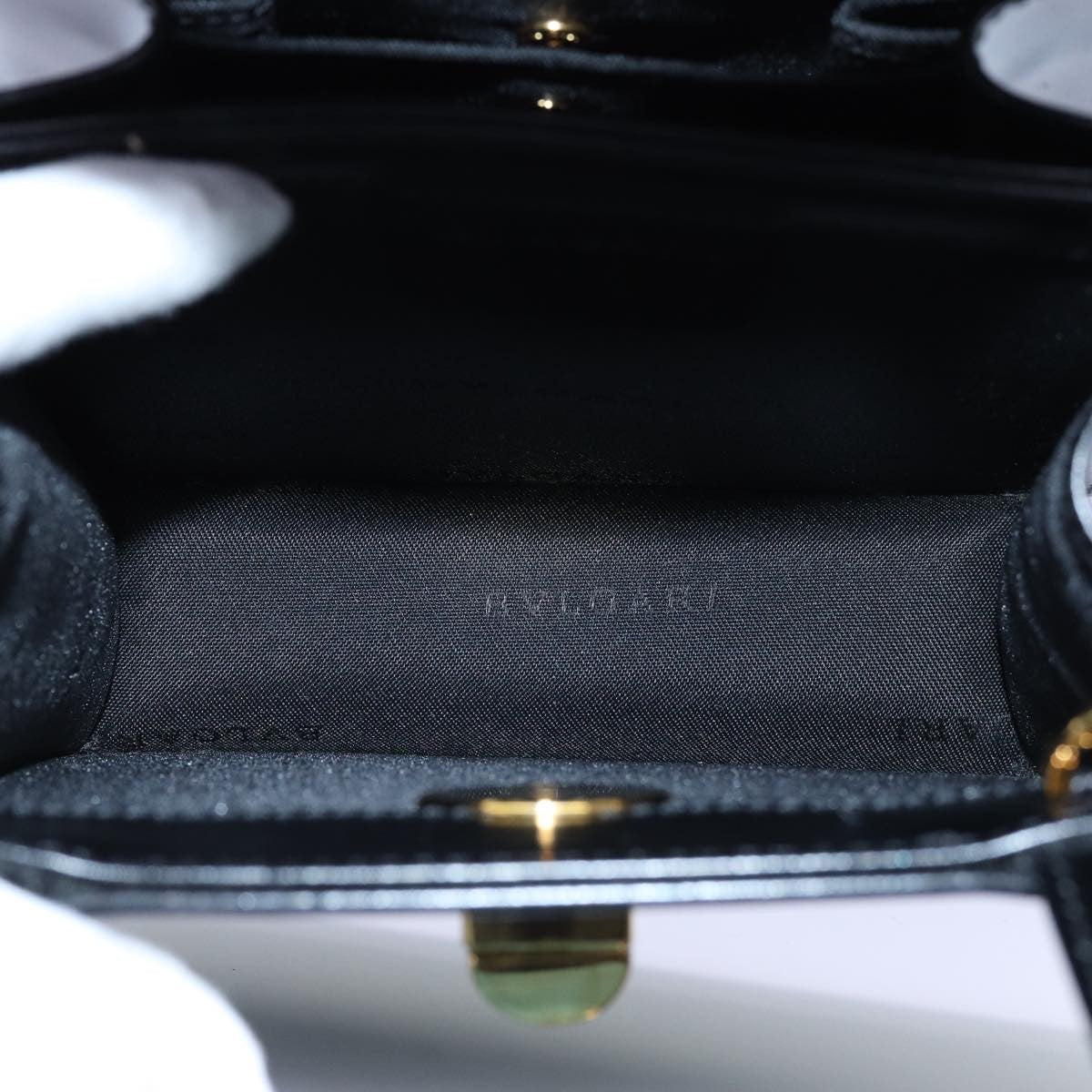 Bvlgari Handbag Leather, Black, Leather, Handbag