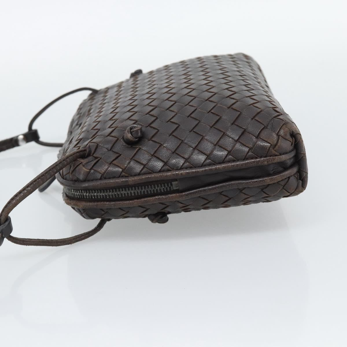 Bottega Veneta Nodini Intrecciato Nappa, Brown, Leather, Crossbody Bag