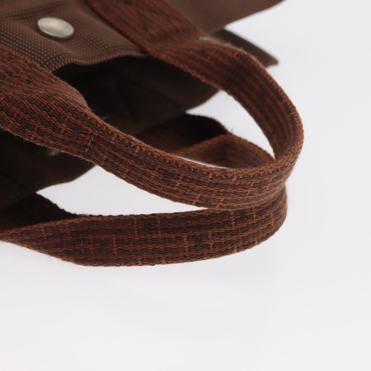 Hermes Fourre-tout Herline Canvas, Brown, Canvas, Tote Bag