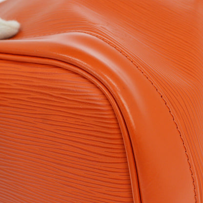 Louis Vuitton Petit Noe Epi Leather, Orange, Leather, Handbag