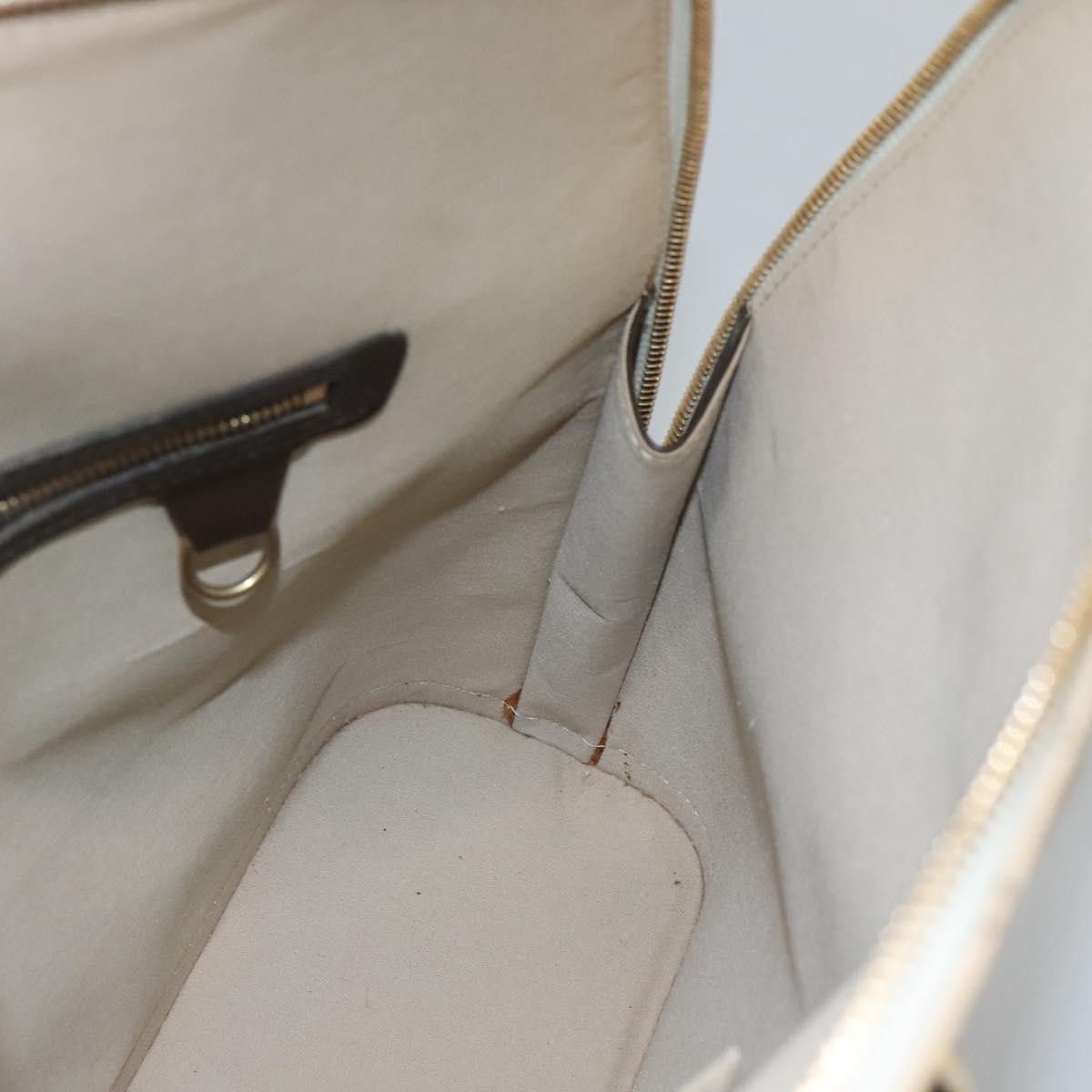 Louis Vuitton Alma Mini Lin Monogram, Khaki, Canvas, Handbag