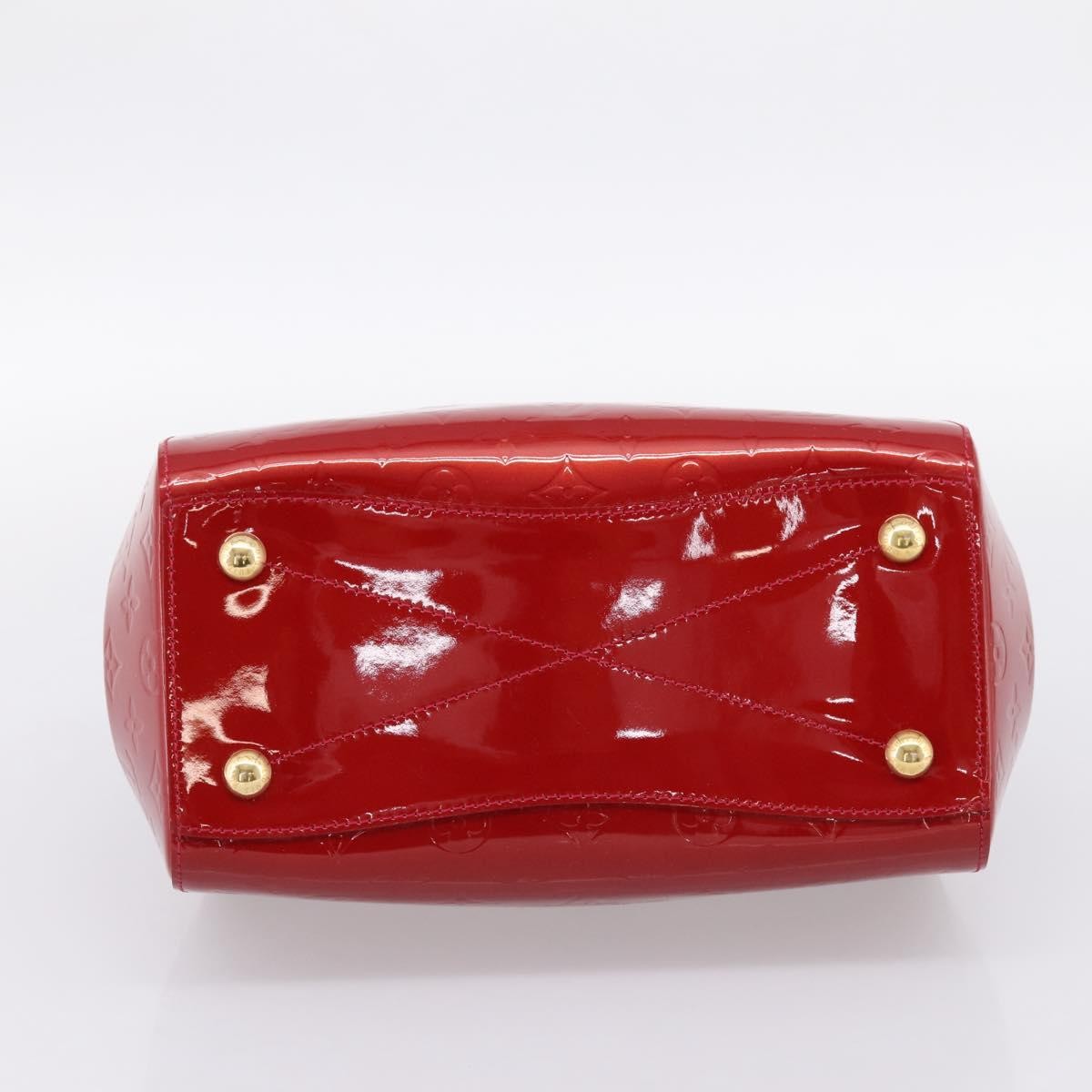 Louis Vuitton Montana Monogram Vernis, Red, Patent Leather, Handbag