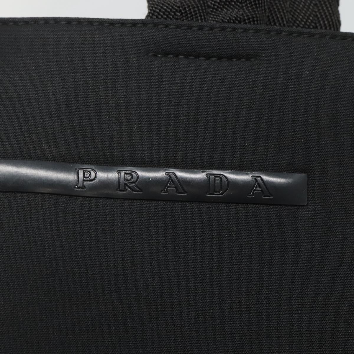 Prada City Sport Bucket Soft Calf, Black, Canvas, Handbag