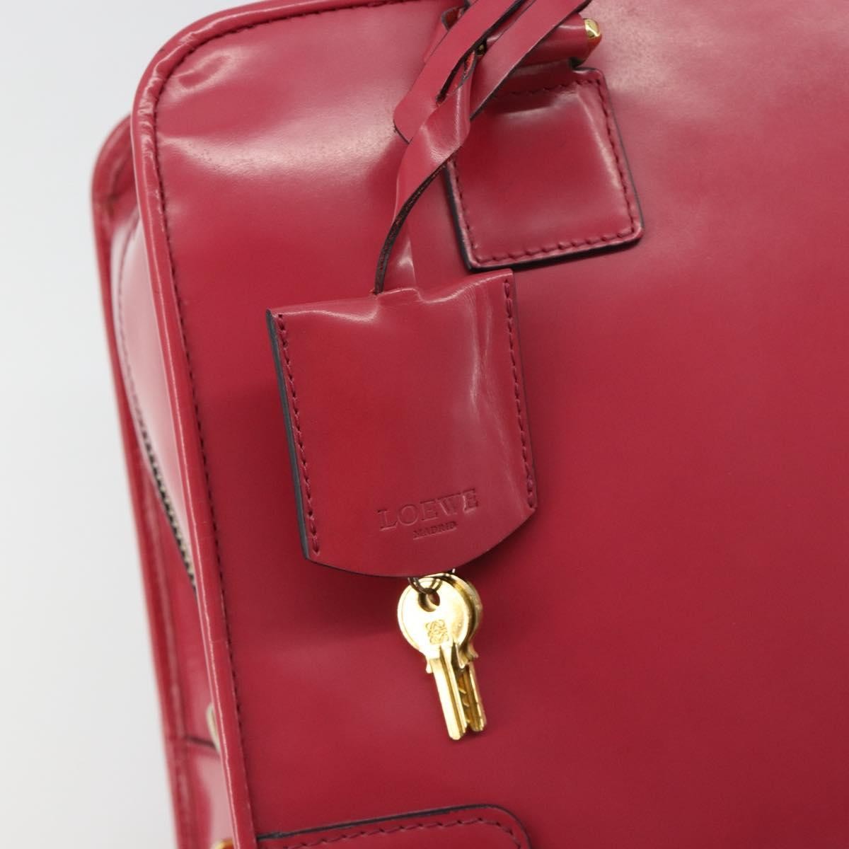 Loewe Amazona Patent, Pink, Patent Leather, Handbag
