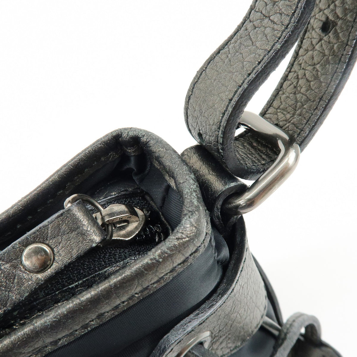 Burberry Shoulder Bag Leather, Black, Nylon, Shoulder Bag