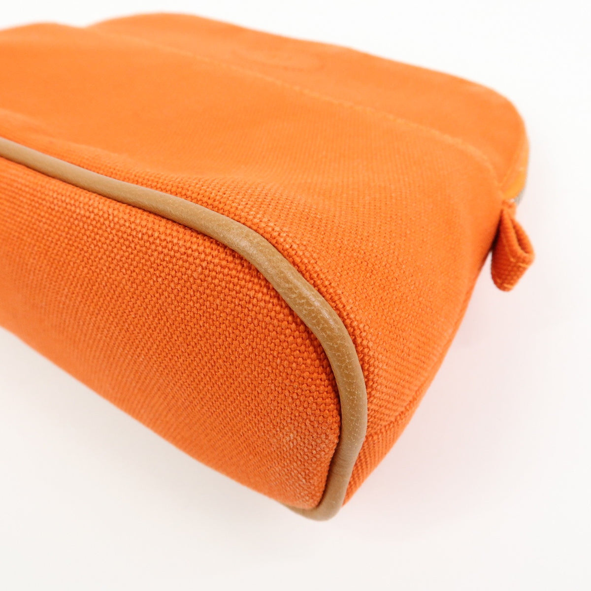 Hermes Bolide Travel Canvas, Orange, Canvas, Clutch