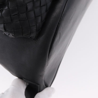 Bottega Veneta Intrecciato Leather, Black, Leather, Backpack