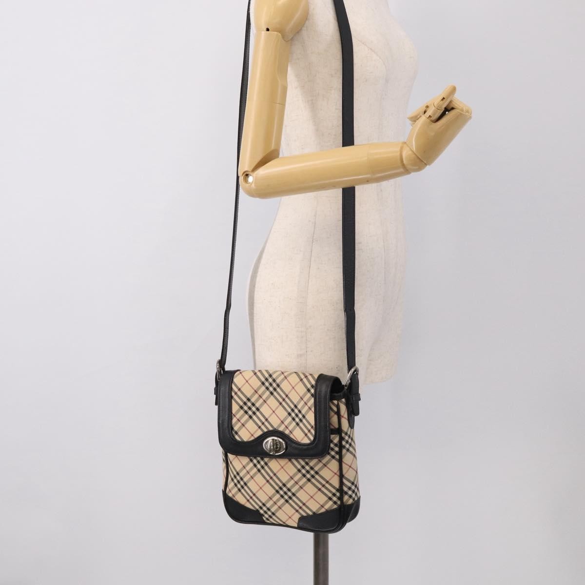 Burberry Nova Check Shoulder Bag Canvas, Beige, Canvas, Shoulder Bag