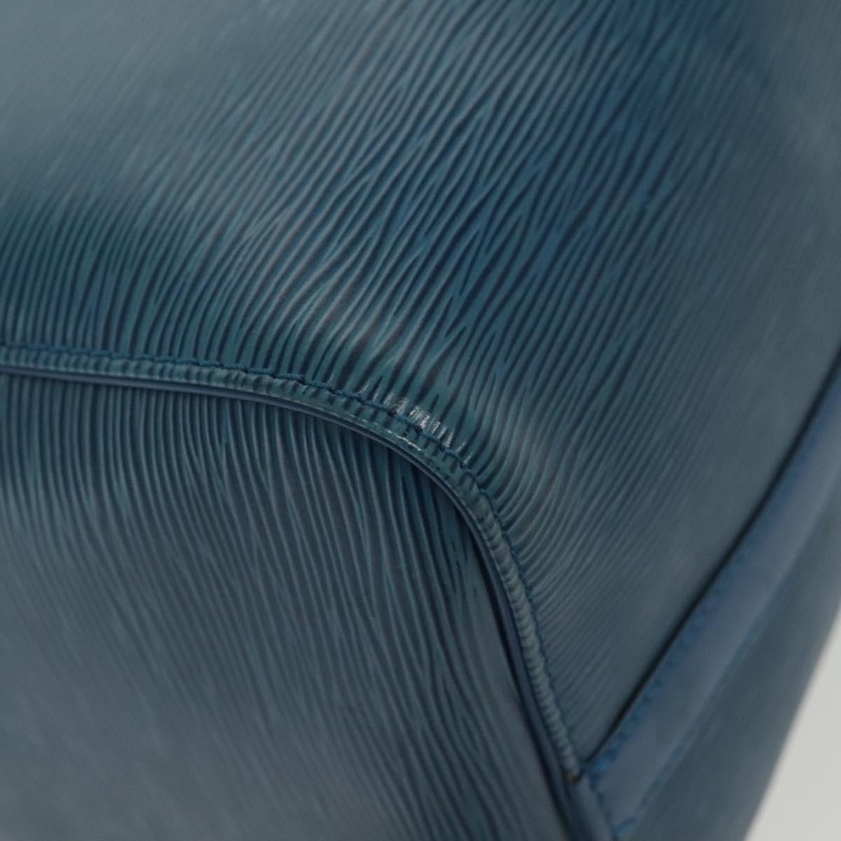 Louis Vuitton Speedy Handbag Epi Leather, BLUE, LEATHER, Handbag