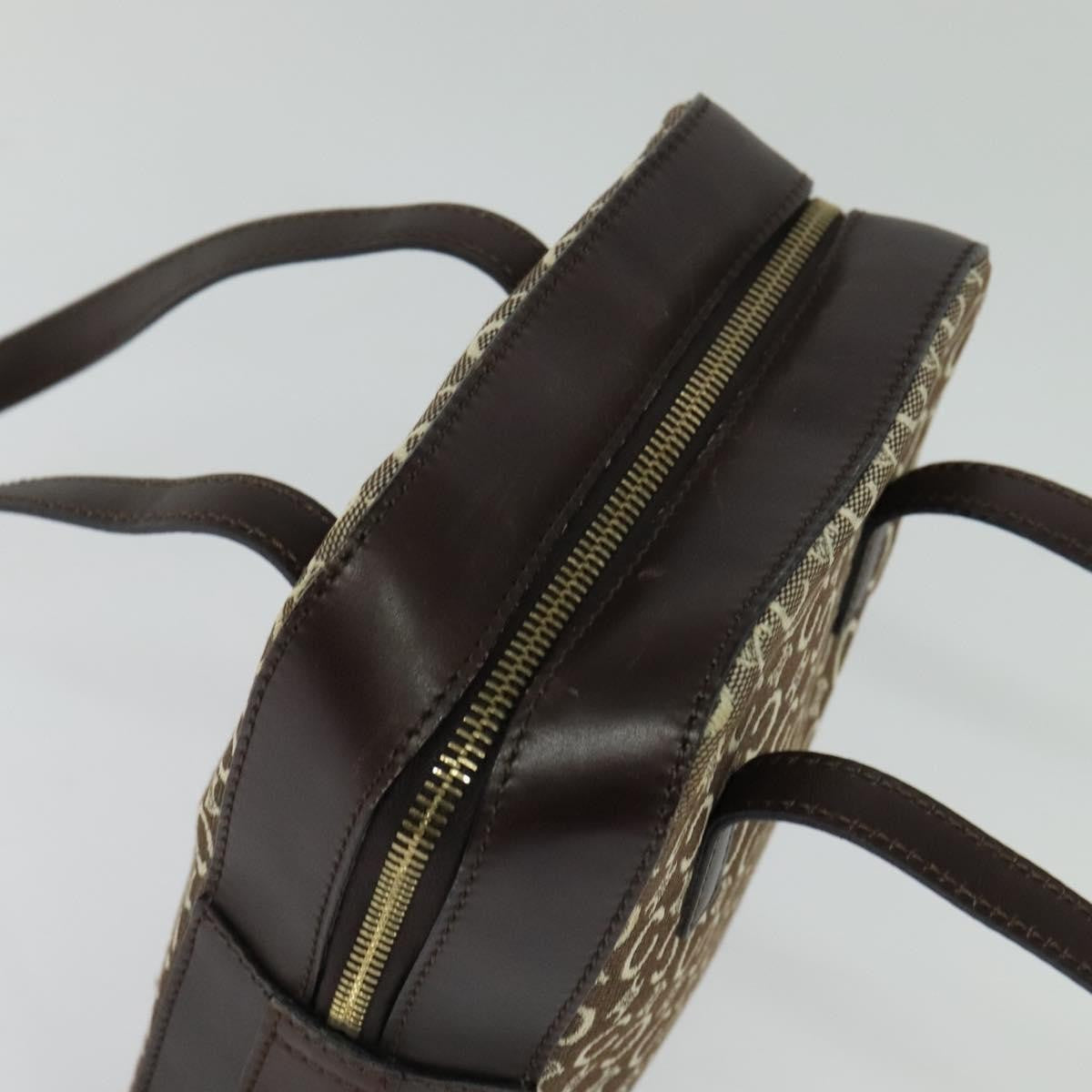 Celine C Macadam Canvas, Gray, Canvas, Handbag