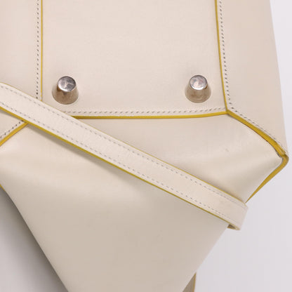 Celine Belt Calfskin, Beige, Calfskin, Handbag
