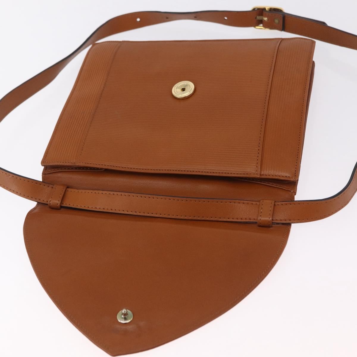 Saint Laurent Vintage Shoulder bag leather, Brown, Leather, Shoulder Bag