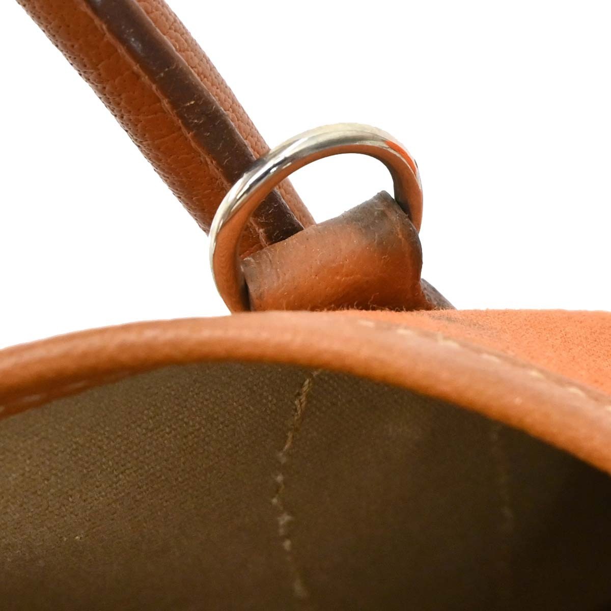 Hermes Garden File Tote Toile and Leather, Orange, Canvas, Tote Bag