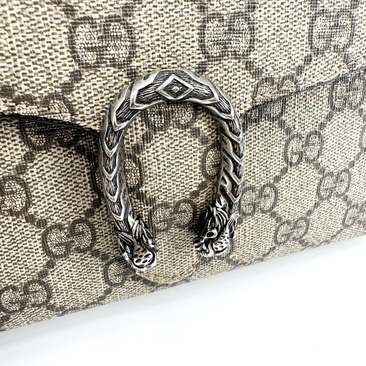Gucci Dionysus Chain GG Coated Canvas, Brown, Canvas, Crossbody Bag