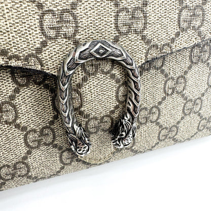 Gucci Dionysus Chain GG Coated Canvas, Brown, Canvas, Crossbody Bag