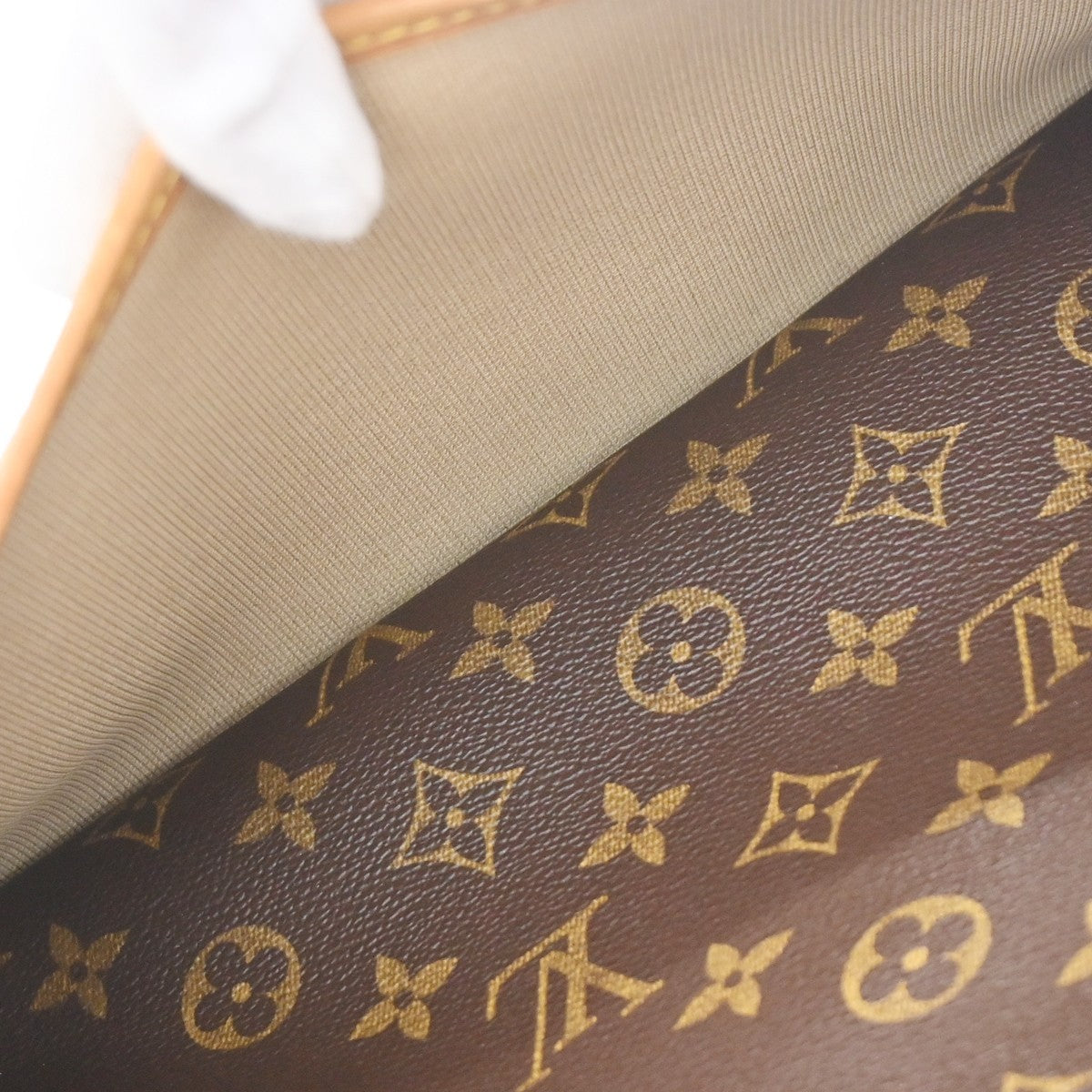 Louis Vuitton Deauville Monogram Canvas, Brown, Canvas, Handbag