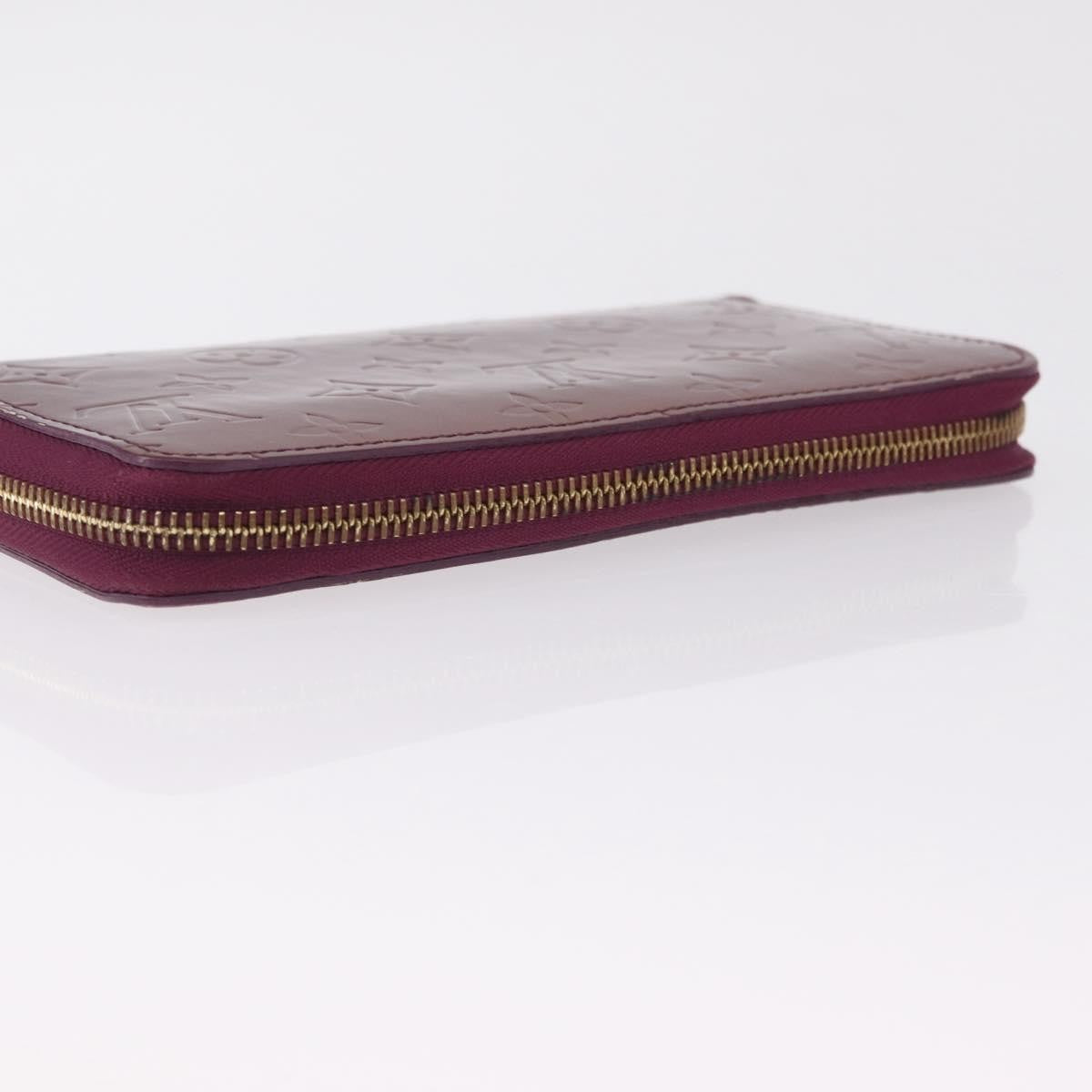 Louis Vuitton Zippy Monogram Vernis, Purple, Patent Leather, Wallet