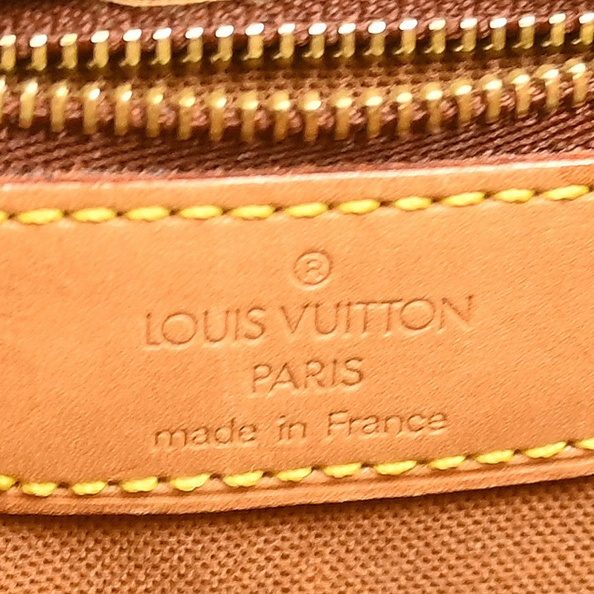Louis Vuitton Cabas Mezzo Monogram Canvas, Brown, Canvas, Tote Bag