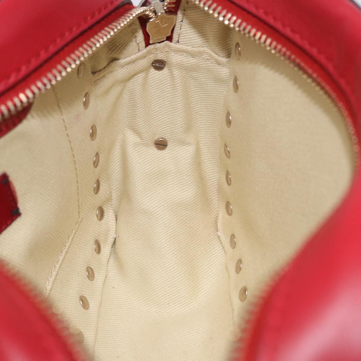Valentino Garavani Rockstud Camera Leather, Red, Leather, Crossbody Bag
