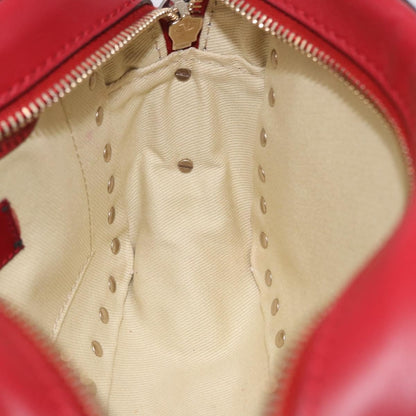 Valentino Garavani Rockstud Camera Leather, Red, Leather, Crossbody Bag