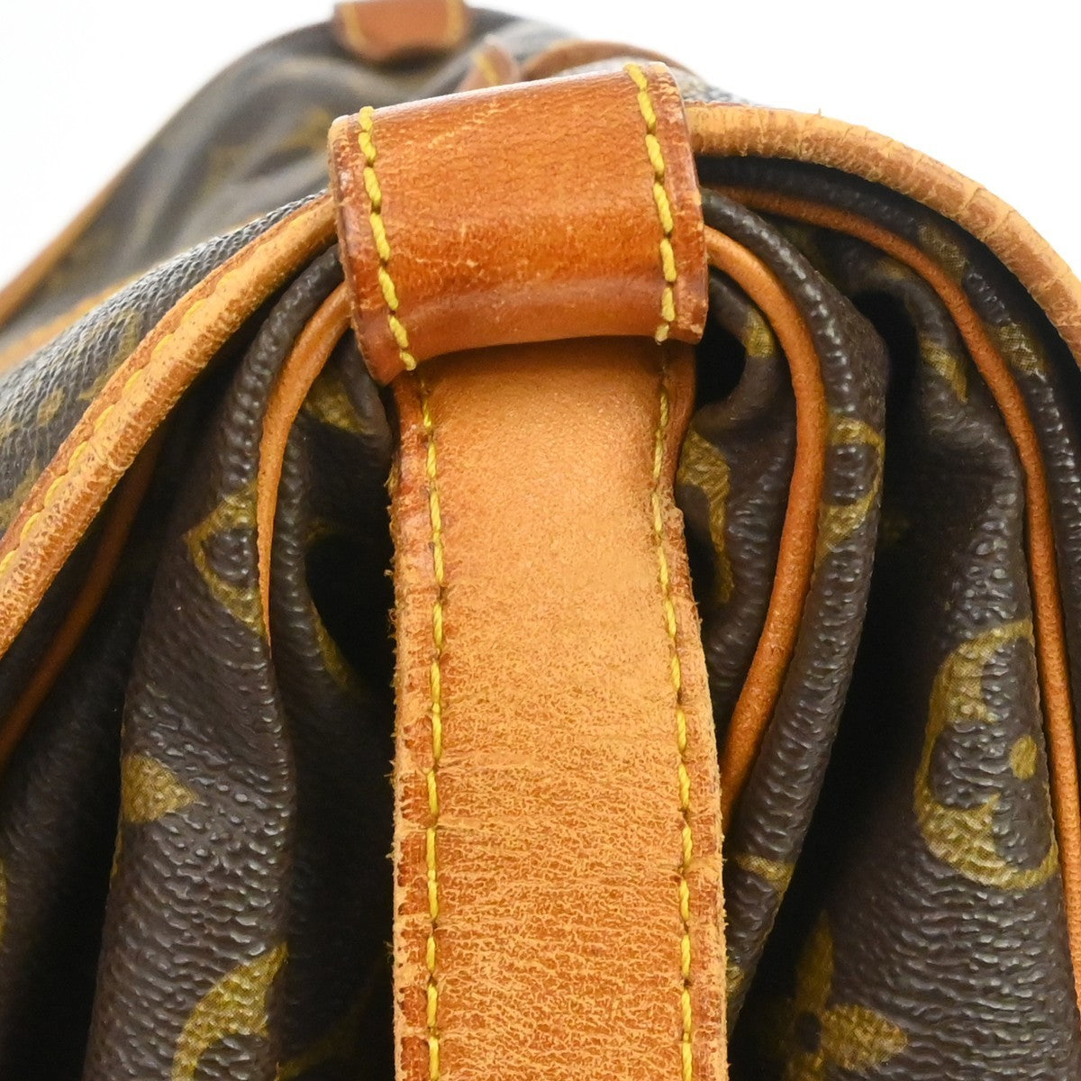 Louis Vuitton Saumur Monogram, Brown, Canvas, Shoulder Bag