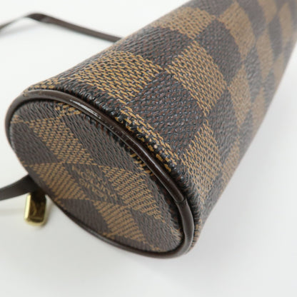 Louis Vuitton Papillon Pochette Damier, Brown, Canvas, Clutch