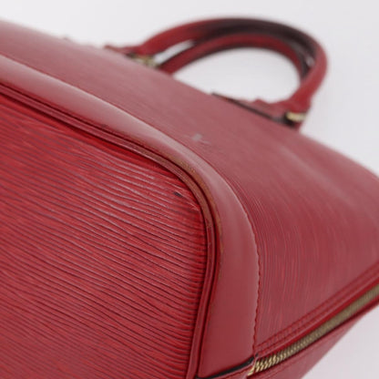 Louis Vuitton Alma Epi Leather, Red, Leather, Handbag
