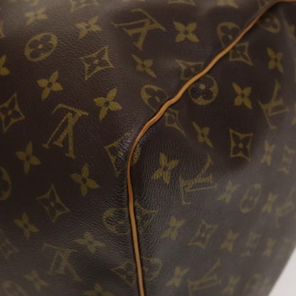 Louis Vuitton Keepall Bag Monogram Canvas, BROWN, CANVAS, Travel bag