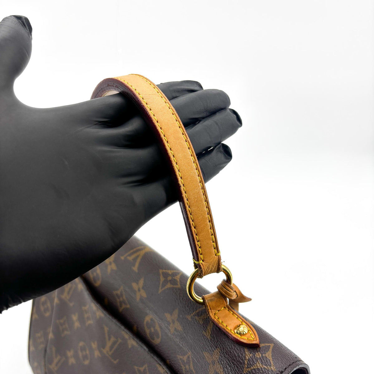 Louis Vuitton Cluny Top Handle Monogram Canvas, Brown, Canvas, Handbag