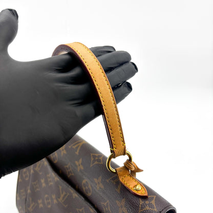 Louis Vuitton Cluny Top Handle Monogram Canvas, Brown, Canvas, Handbag
