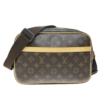 Louis Vuitton Reporter Monogram Canvas, Brown, Canvas, Shoulder Bag