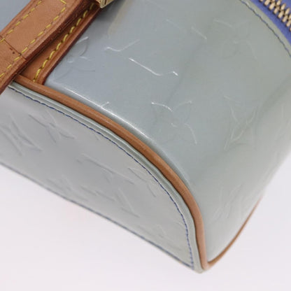 Louis Vuitton Sullivan Horizontal Monogram Vernis, Blue, Patent Leather, Handbag