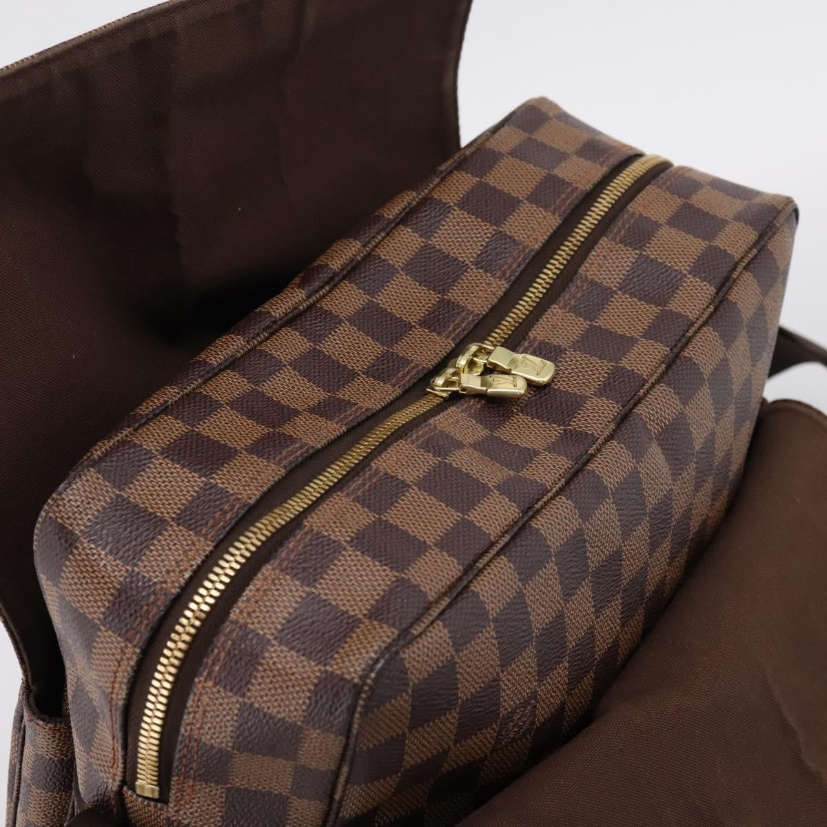 Louis Vuitton Naviglio Damier, Brown, Canvas, Shoulder Bag