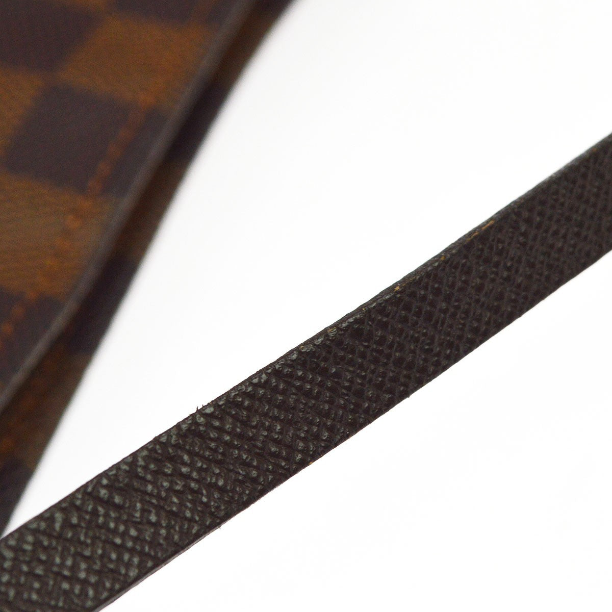 Louis Vuitton Trousse Make Up Damier, Brown, Canvas, Clutch