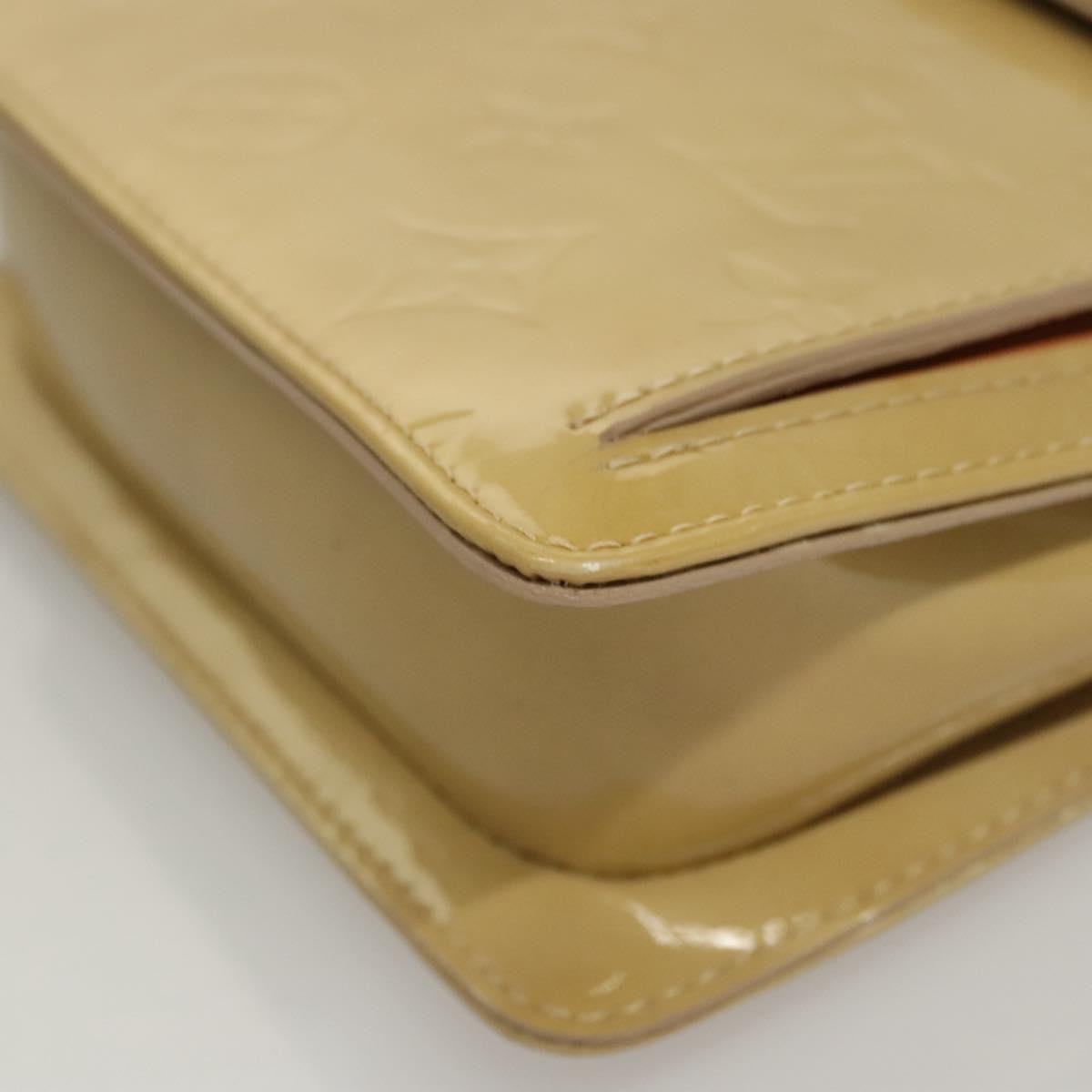 Louis Vuitton Mott Monogram Vernis, Beige, Patent Leather, Clutch
