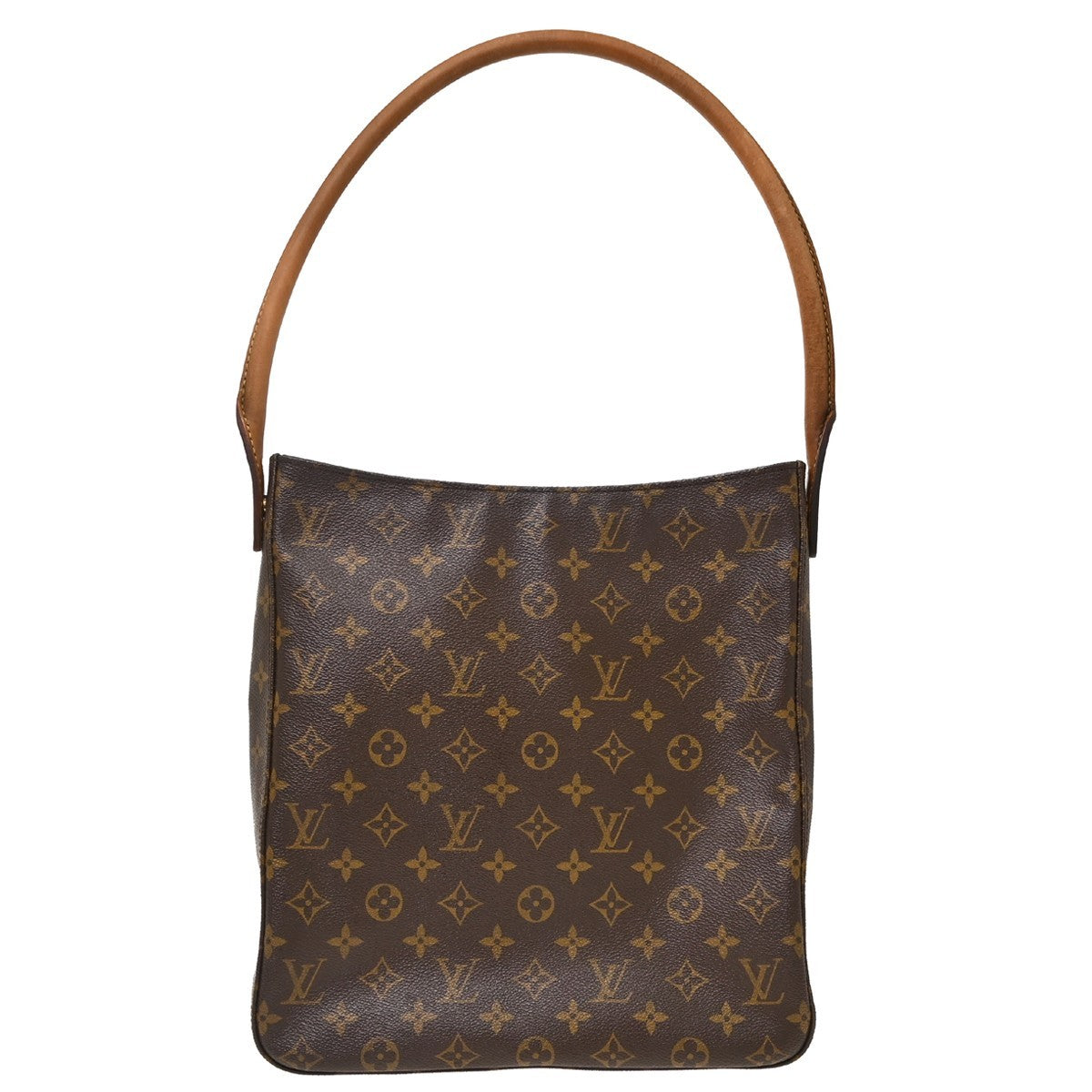 Louis Vuitton Looping Monogram Canvas, Brown, Canvas, Handbag