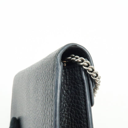 Gucci Dionysus Leather, Black, Leather, Handbag